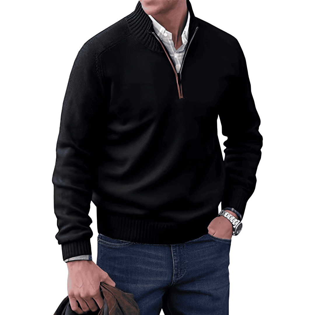 Nicolas | Elegant Zip Sweater