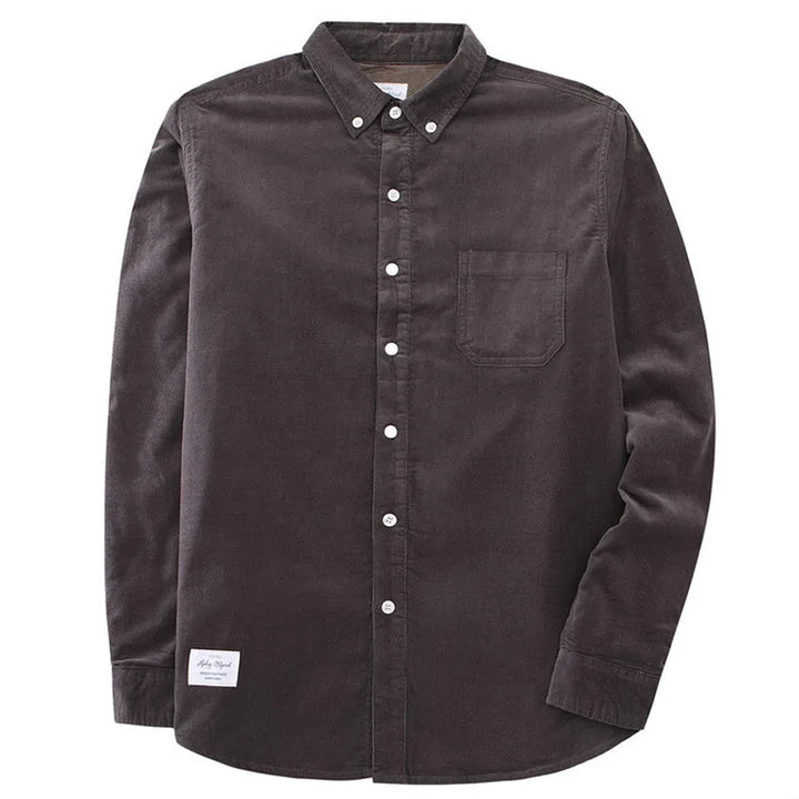 Men's Corduroy Shirt – Thick Fleece-Lined