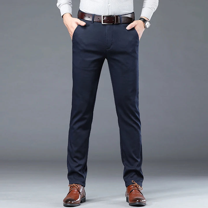 Jerem | Cotton Khaki Trousers