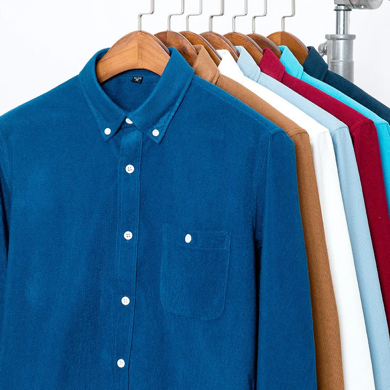 Cotton Corduroy Shirt Long Sleeve