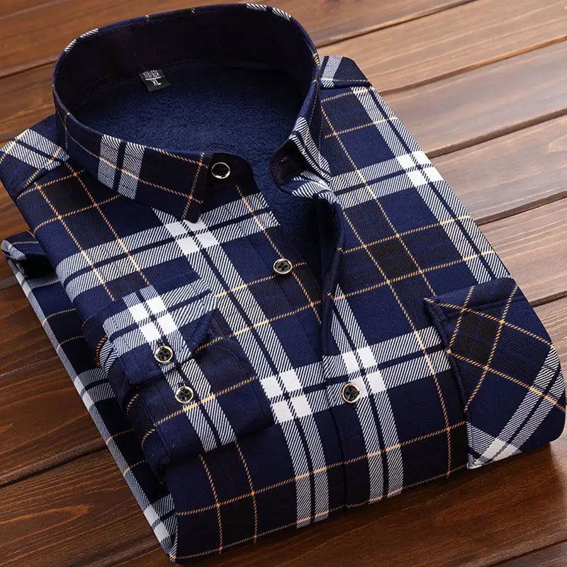 Metro|Men's  Flannel Plaid Shirt