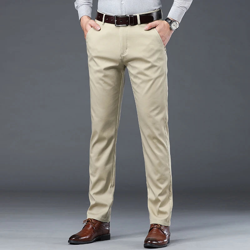 Jerem | Cotton Khaki Trousers