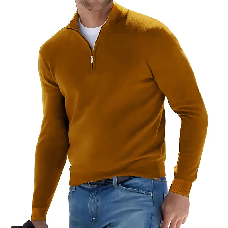 James| Men's Refined Zip Sweater
