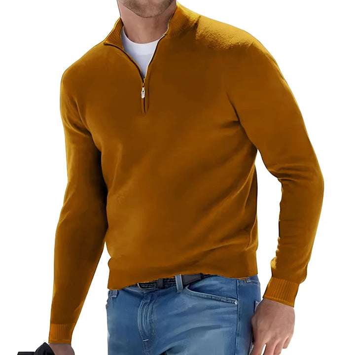 James| Men's Refined Zip Sweater