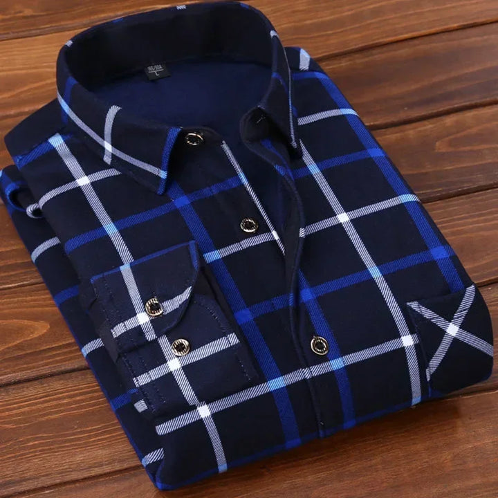 Metro|Men's  Flannel Plaid Shirt