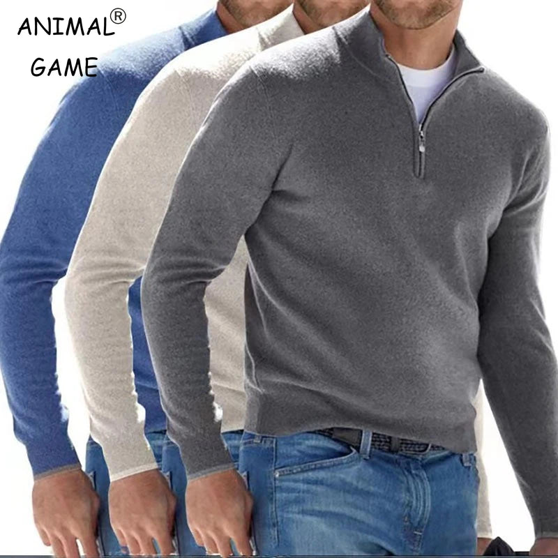 James| Men's Refined Zip Sweater