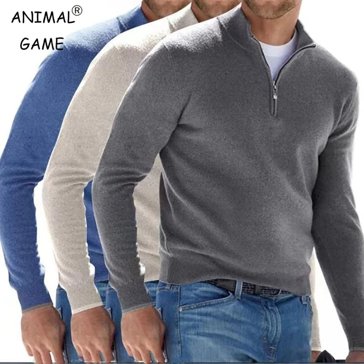 James| Men's Refined Zip Sweater