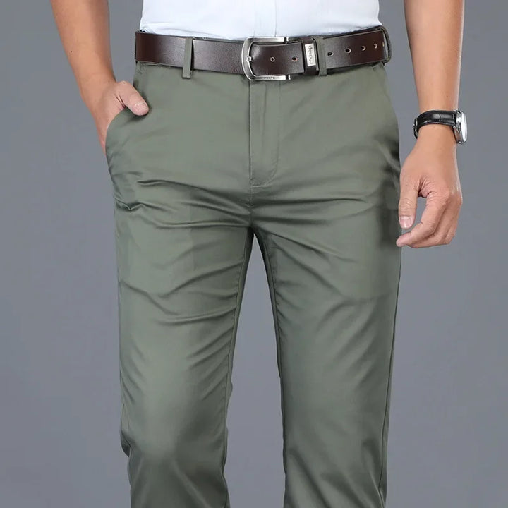 Jerem | Cotton Khaki Trousers
