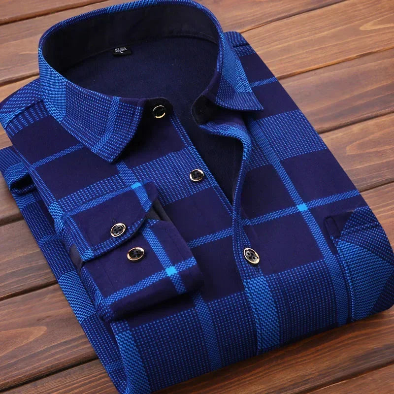 Metro|Men's  Flannel Plaid Shirt