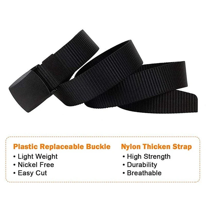 Unisex Automatic Buckle Canvas Belt