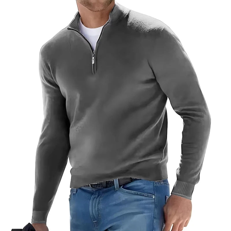 James| Men's Refined Zip Sweater