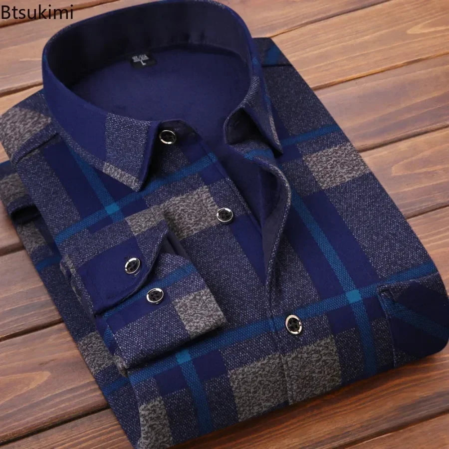 Metro|Men's  Flannel Plaid Shirt