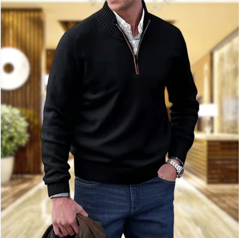 Nicolas | Elegant Zip Sweater