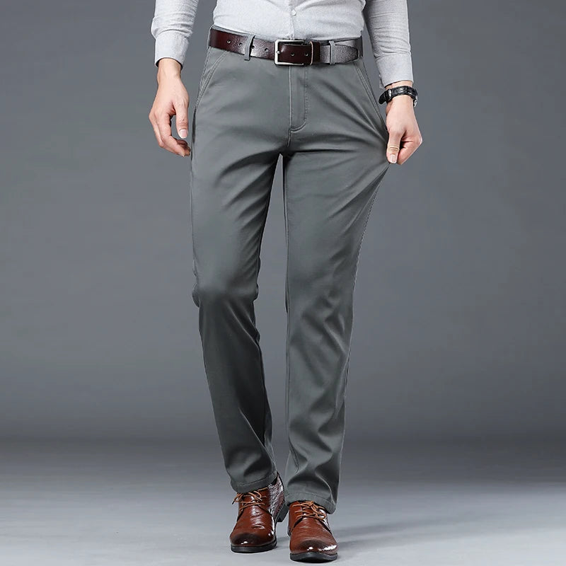 Jerem | Cotton Khaki Trousers