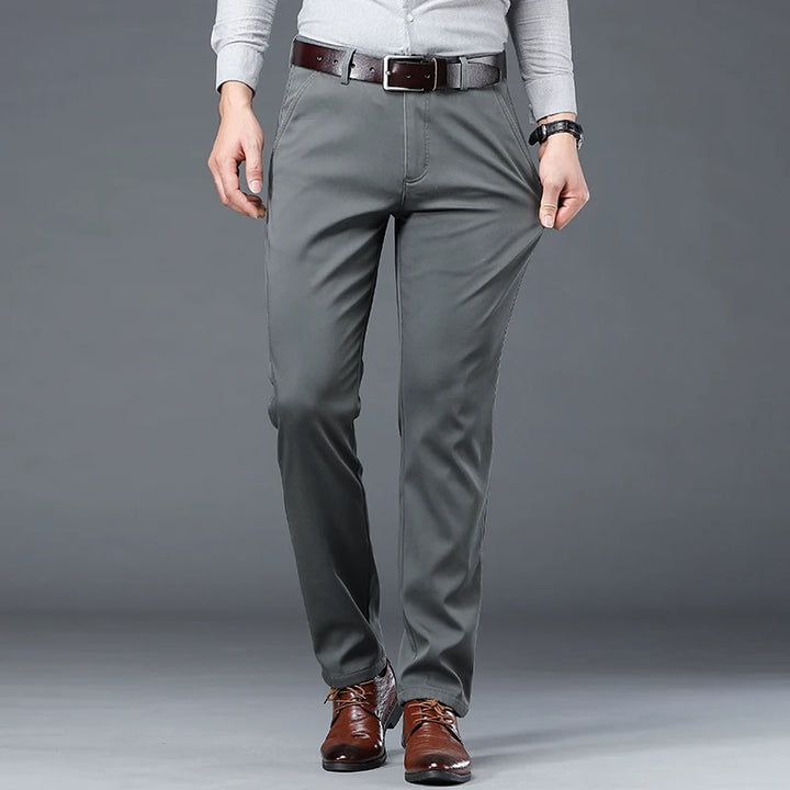 Jerem | Cotton Khaki Trousers
