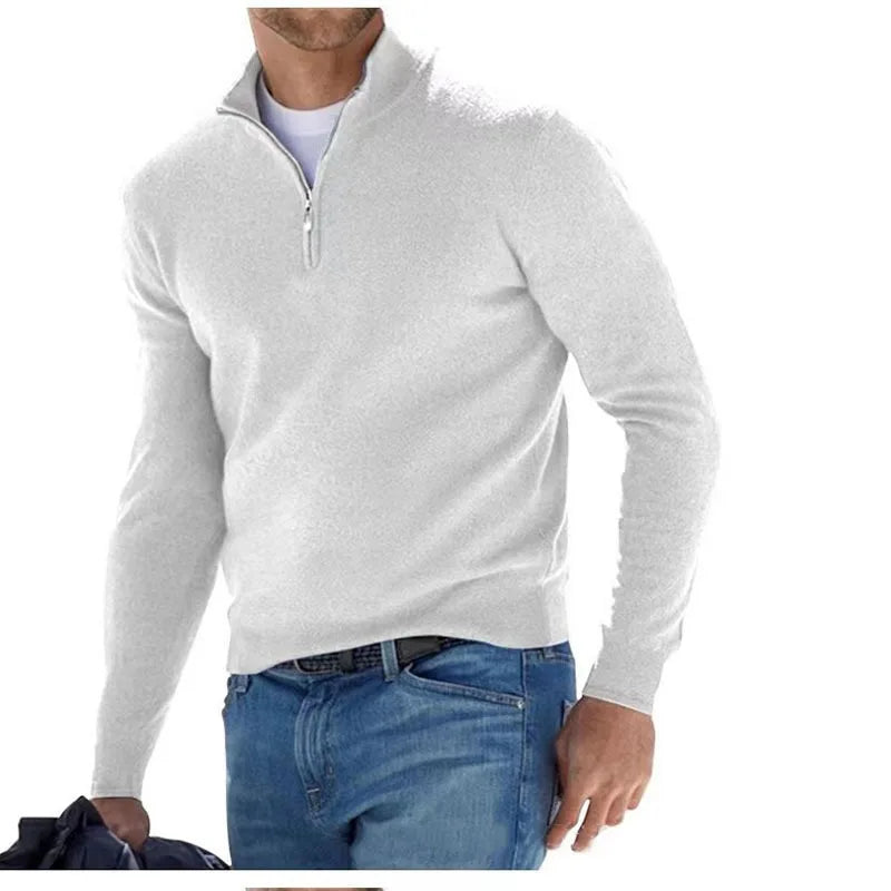 James| Men's Refined Zip Sweater