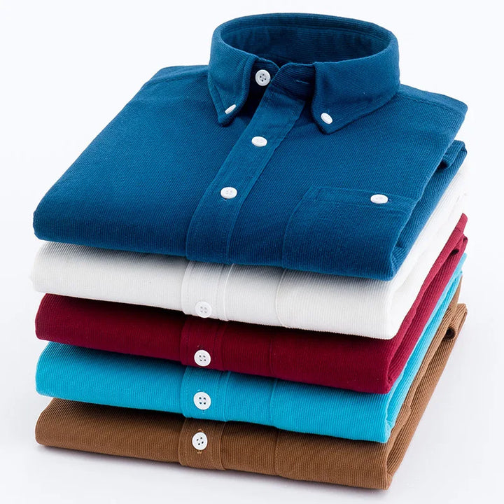 Cotton Corduroy Shirt Long Sleeve
