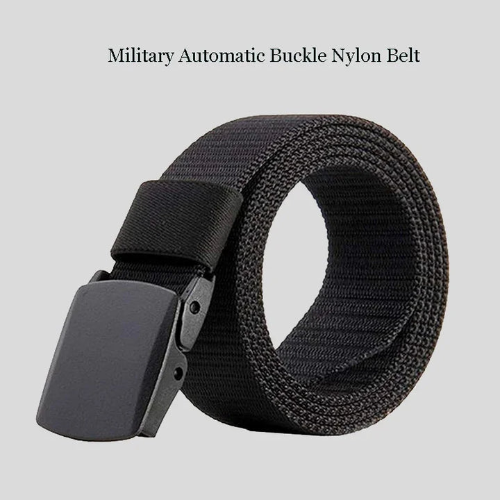 Unisex Automatic Buckle Canvas Belt