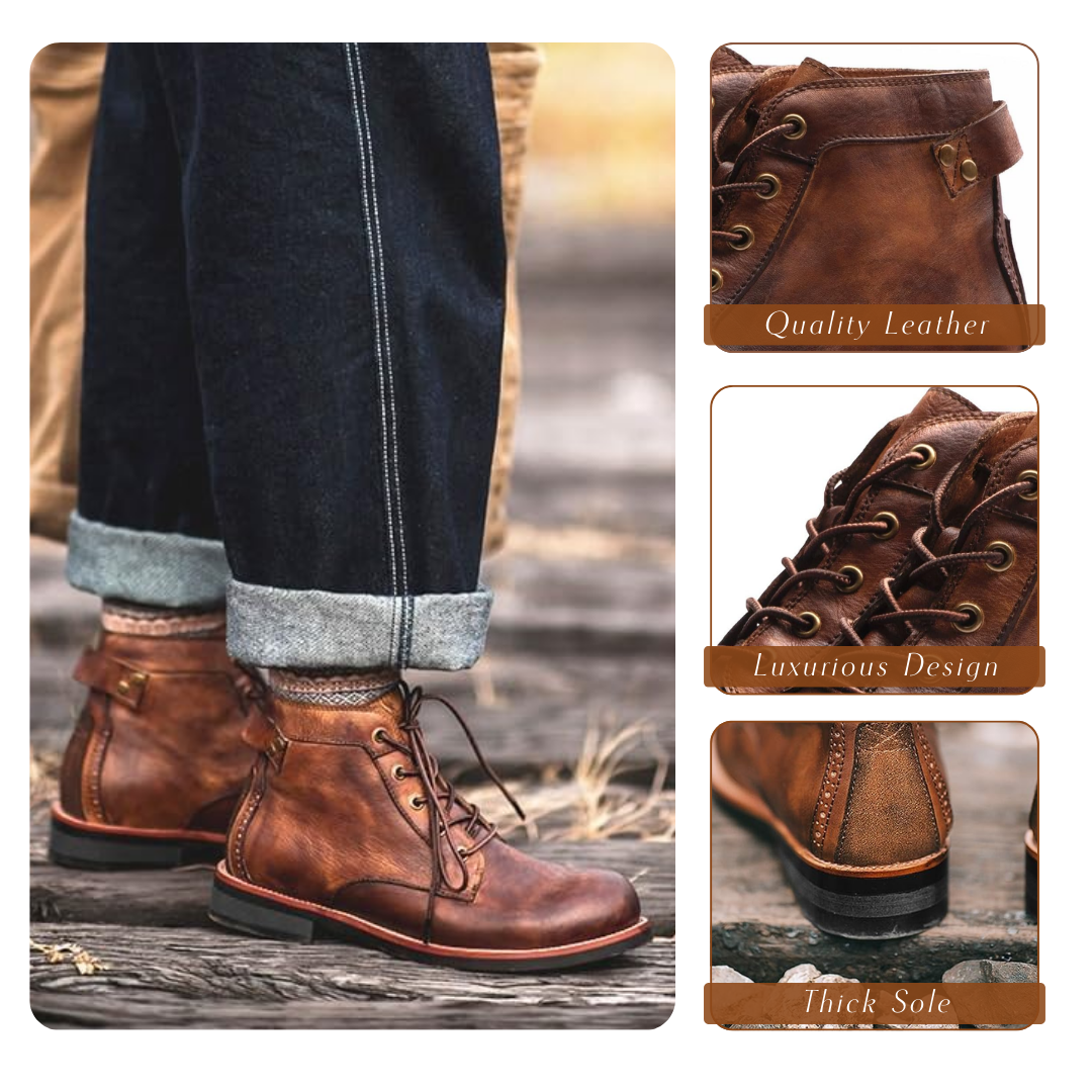 Marko | Classic retro leather boots