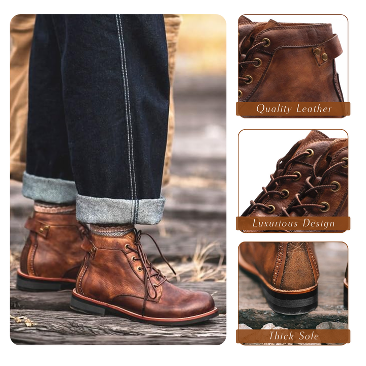 Marko | Classic retro leather boots