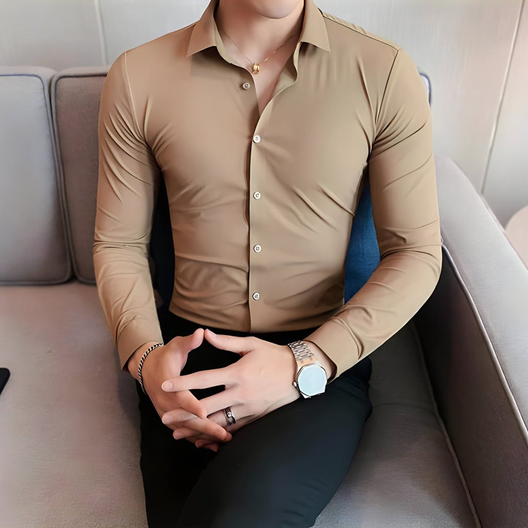 Jay| Muscle-fit Knit Shirt