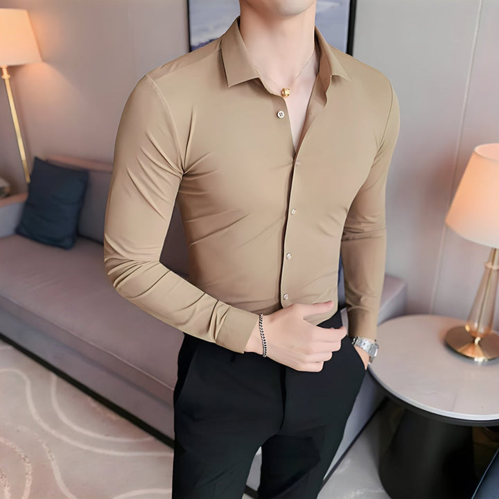 Jay| Muscle-fit Knit Shirt