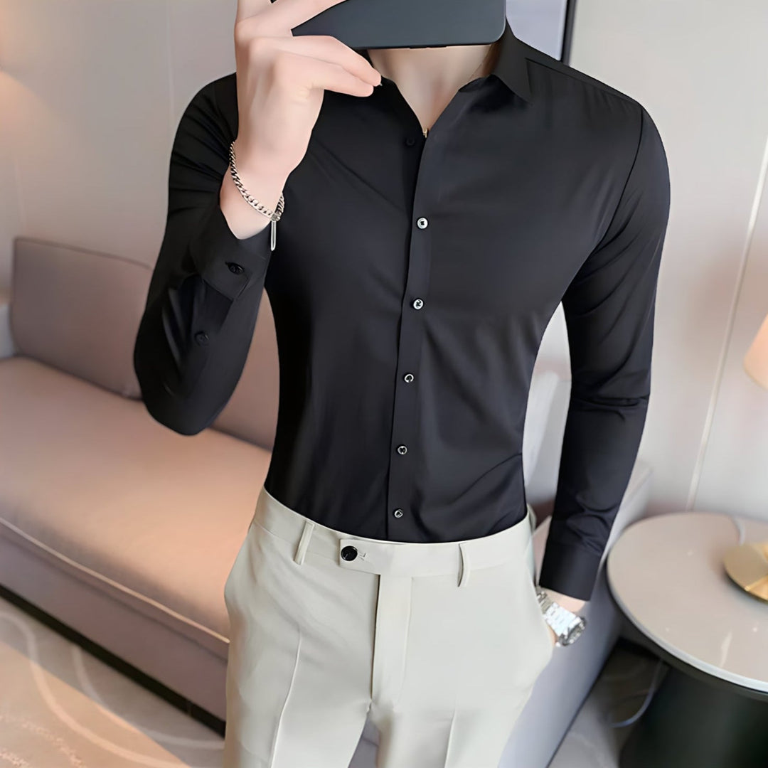 Jay| Muscle-fit Knit Shirt