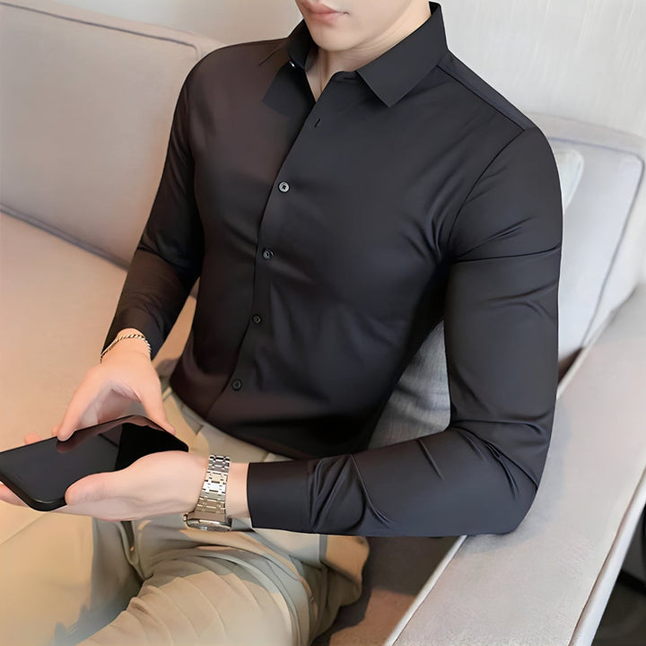 Jay| Muscle-fit Knit Shirt