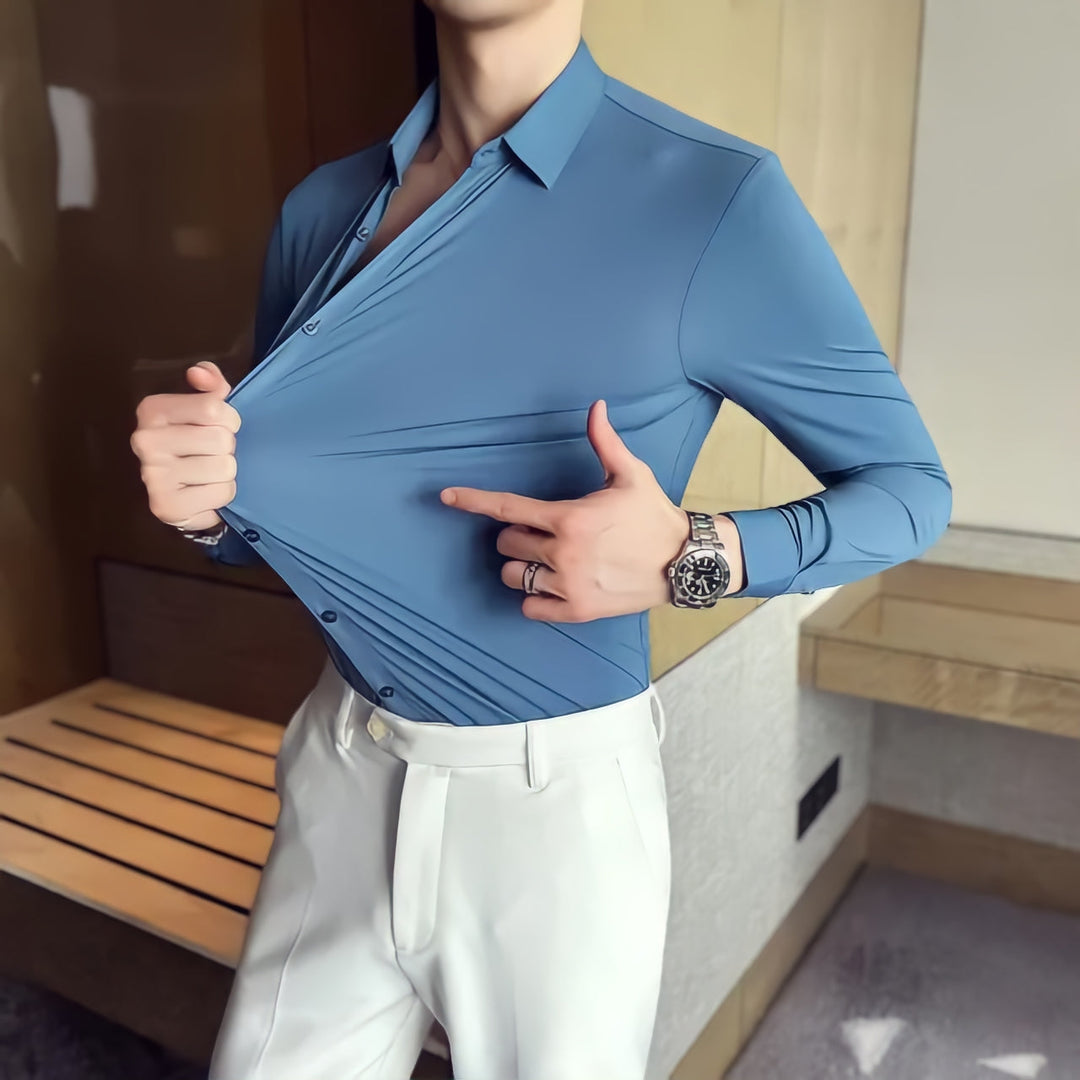Jay| Muscle-fit Knit Shirt