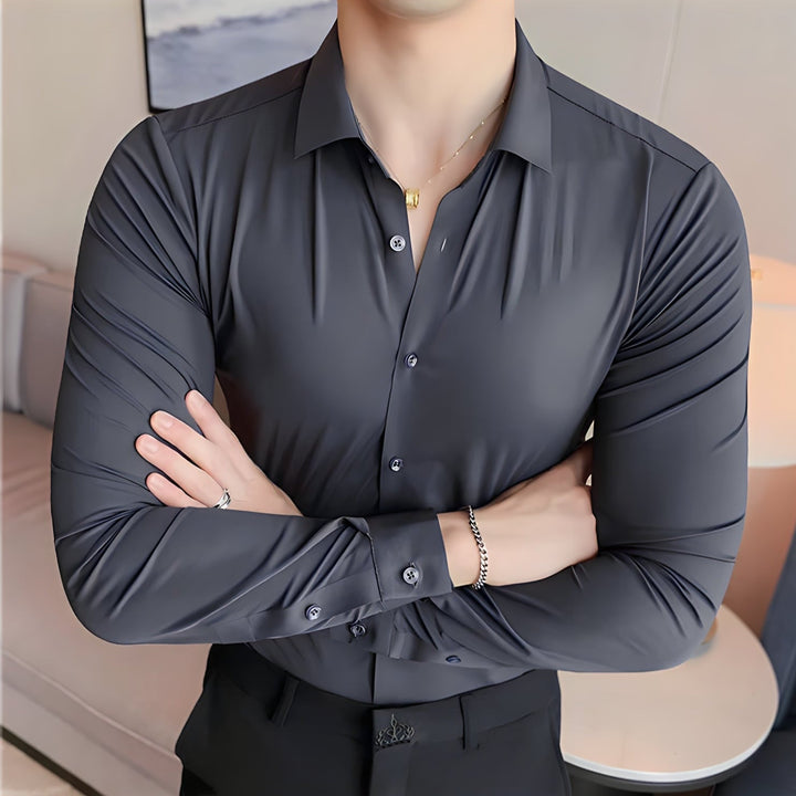 Jay| Muscle-fit Knit Shirt