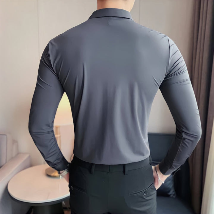 Jay| Muscle-fit Knit Shirt
