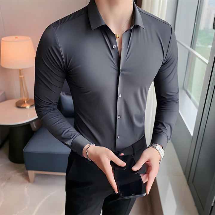 Jay| Muscle-fit Knit Shirt