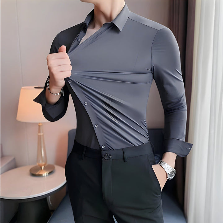 Jay| Muscle-fit Knit Shirt