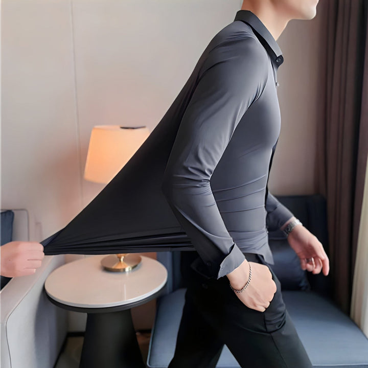 Jay| Muscle-fit Knit Shirt