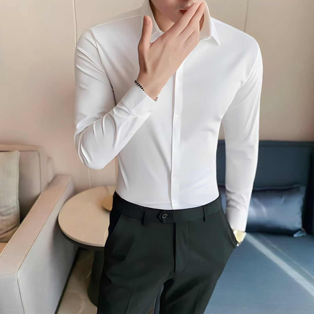 Jay| Muscle-fit Knit Shirt