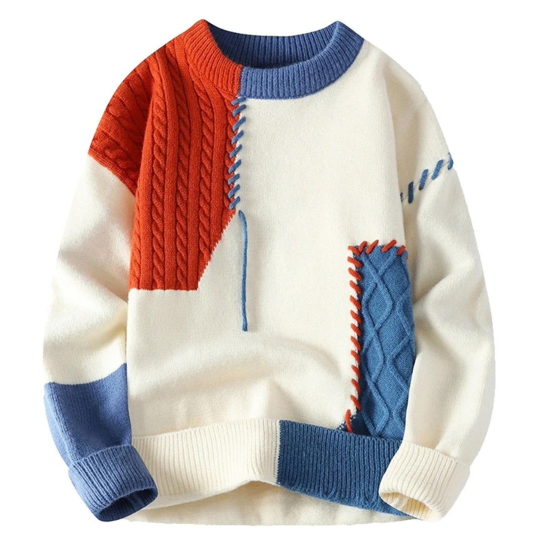 SANDRO| Patchwork Sweater