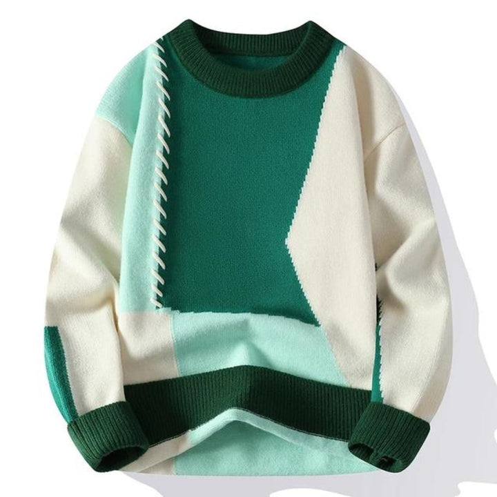 SANDRO| Patchwork Sweater