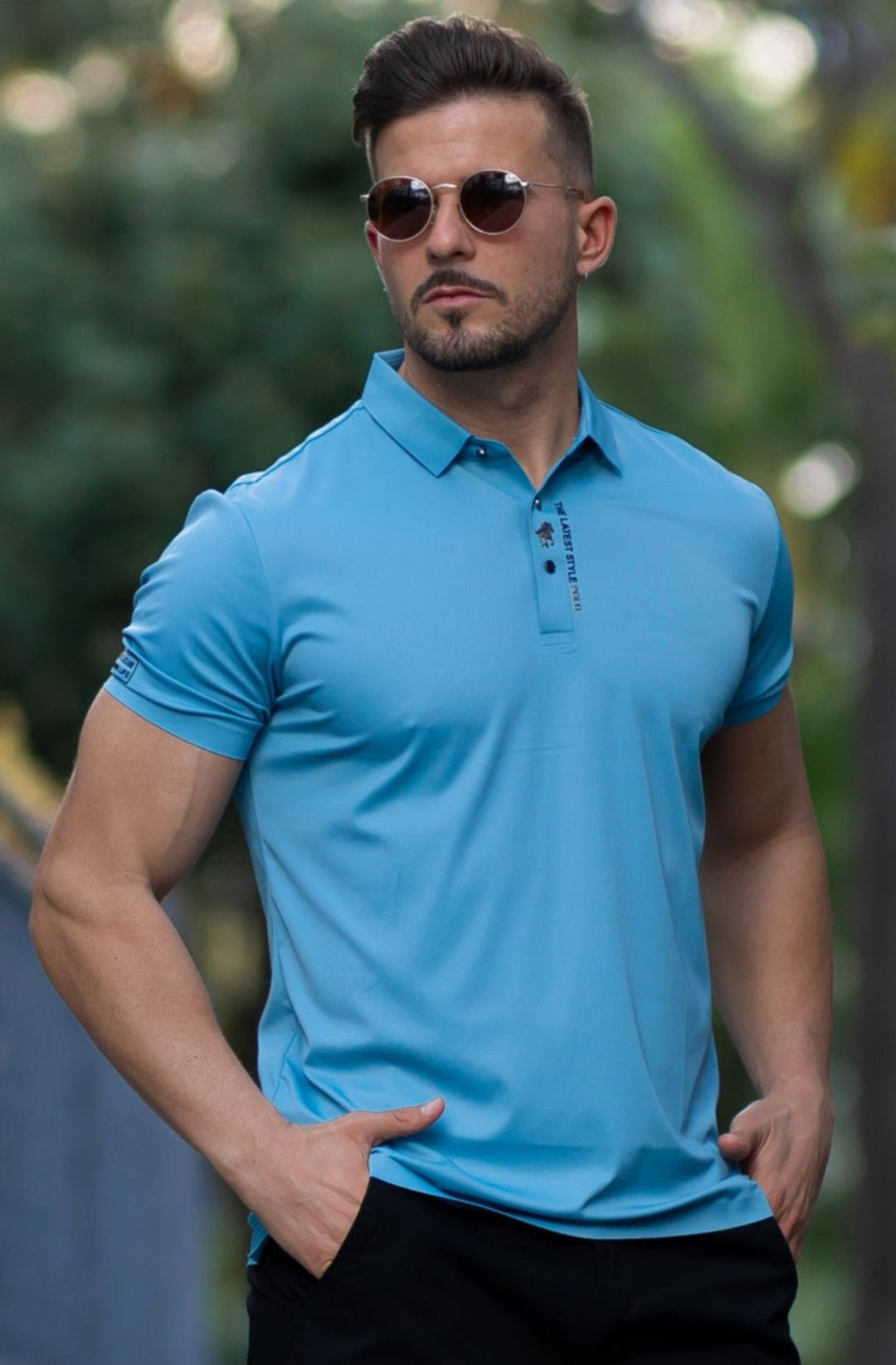 Veneto: Muscle fit polo shirt