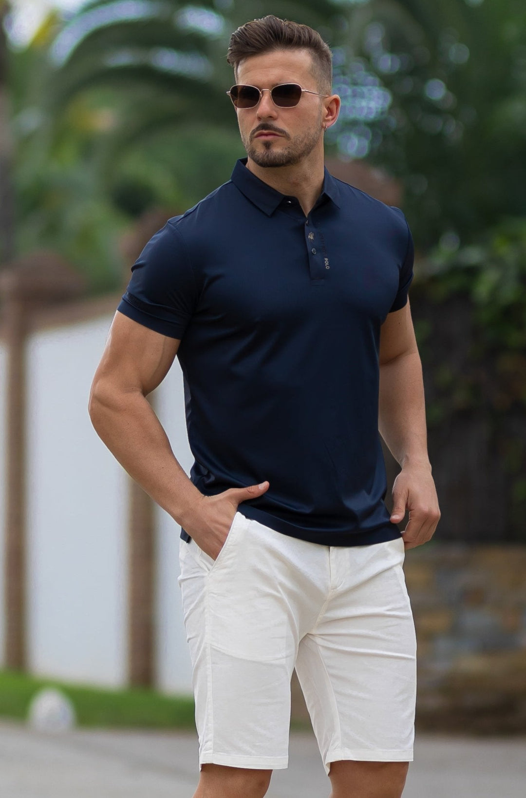 Veneto: Muscle fit polo shirt