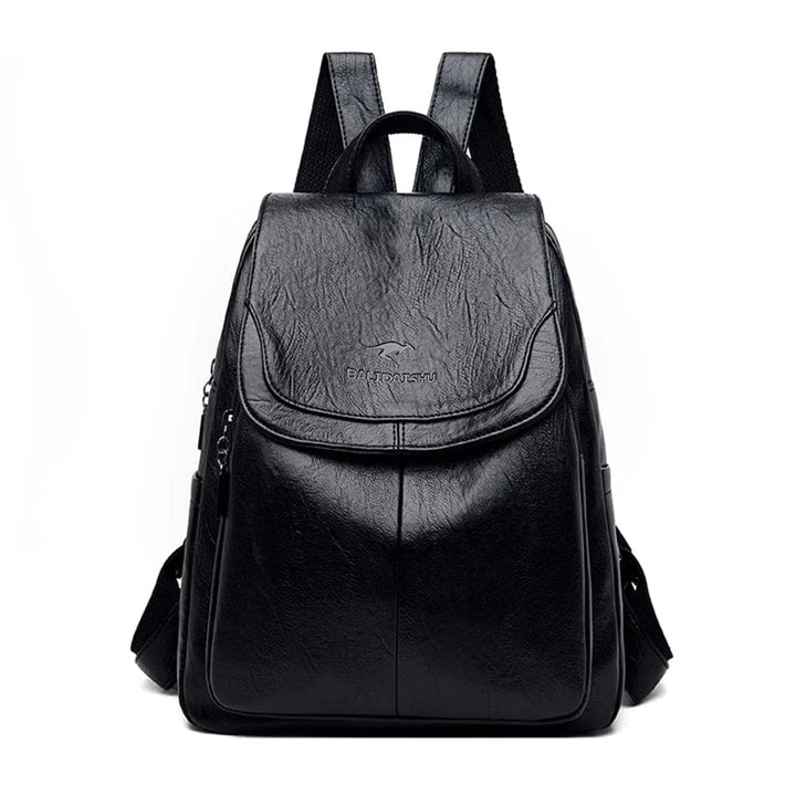 Greta - Leather anti-theft backpack