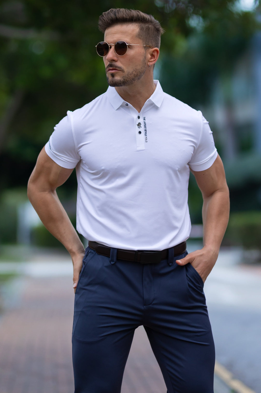 Veneto: Muscle fit polo shirt