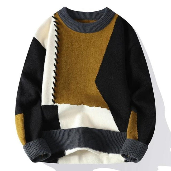 SANDRO| Patchwork Sweater