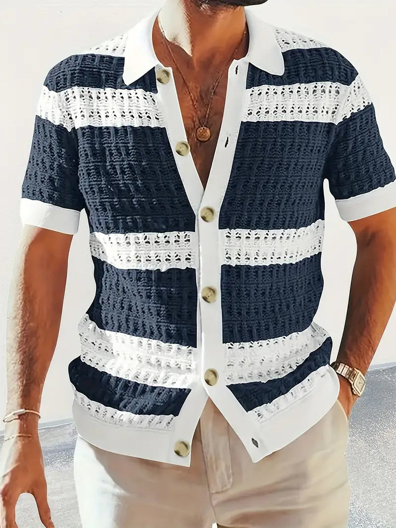 Carter | Contrast Knit Shirt | 50% Off!