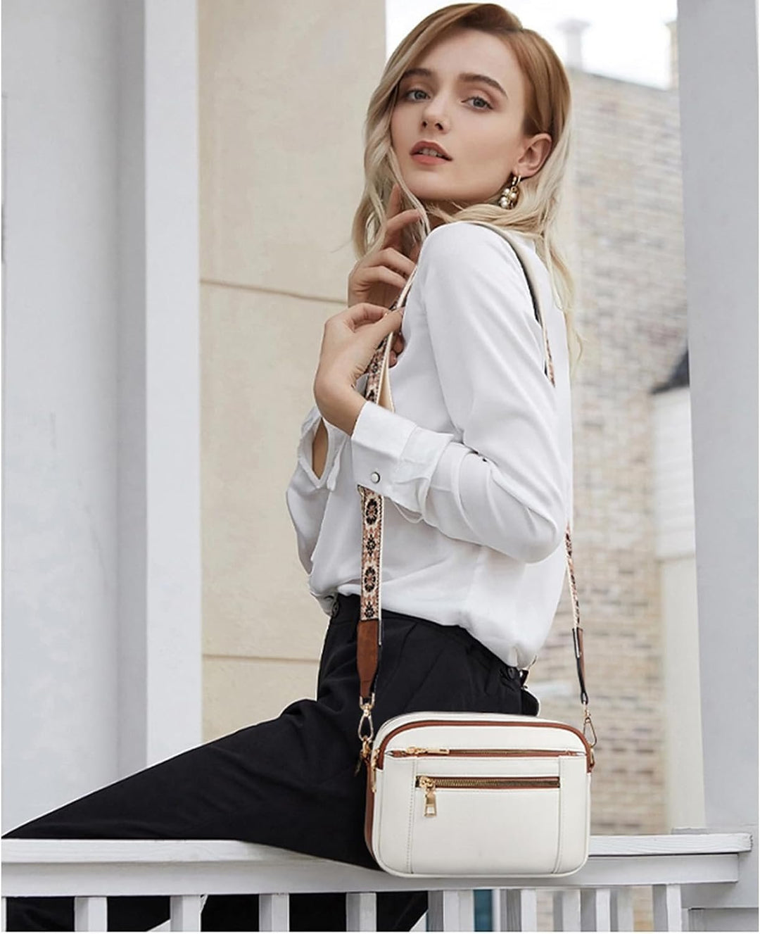 Camille ™Refined Leather Shoulder Bag