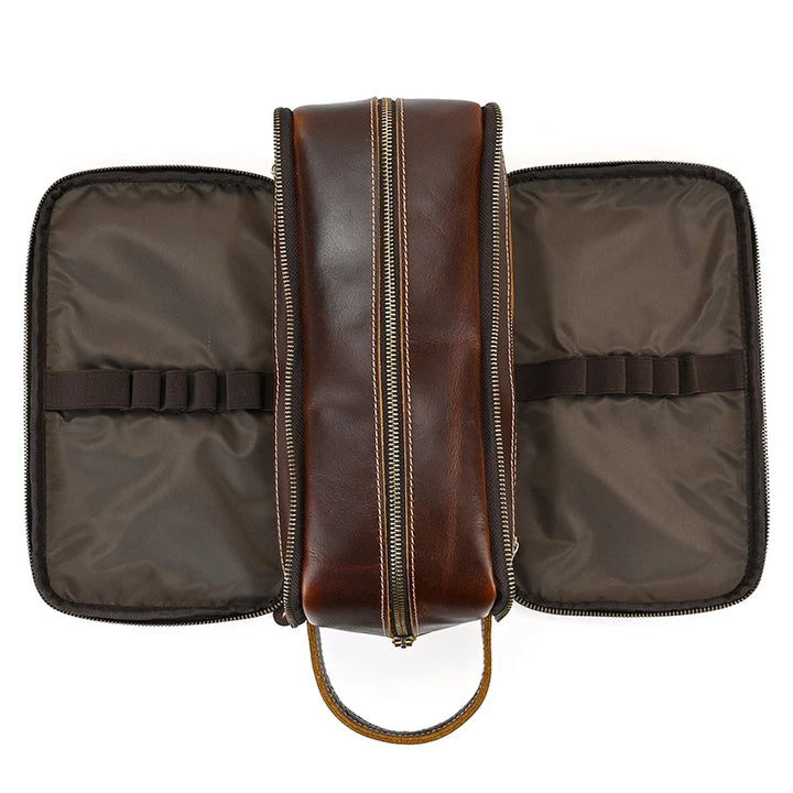 Cowhide Travel toiletry bag