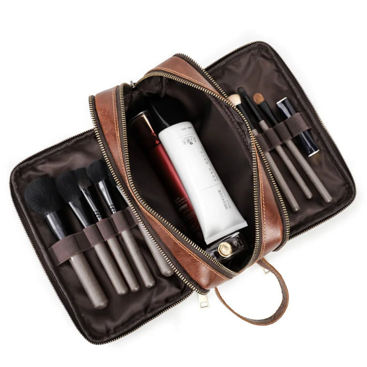 Cowhide Travel toiletry bag