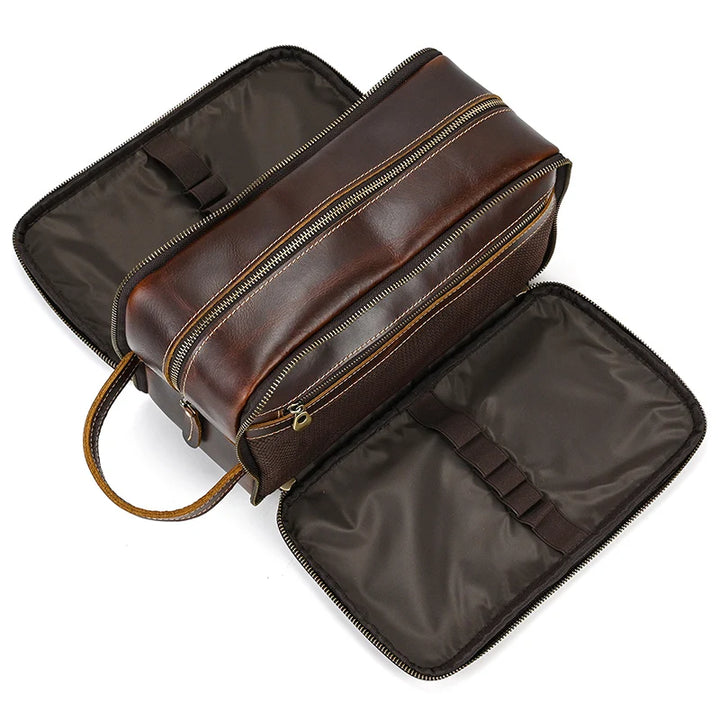 Cowhide Travel toiletry bag