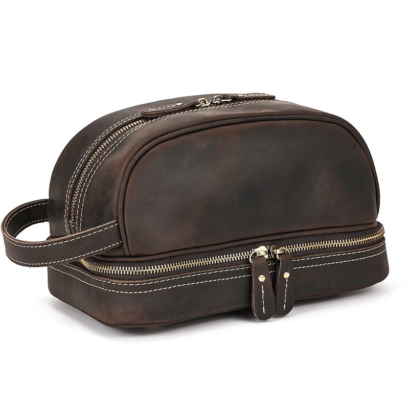 Cowhide Travel toiletry bag