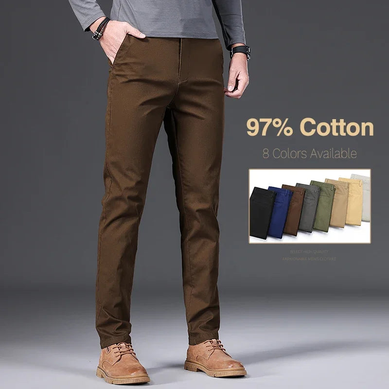 Max™ 97% Cotton Men's Pants  Khaki