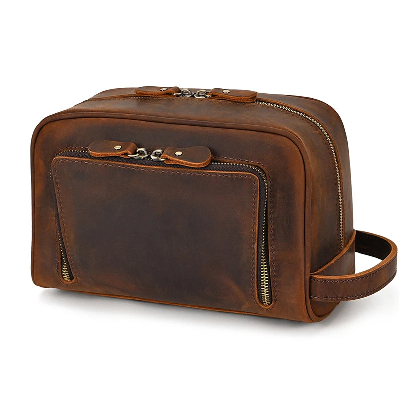 Cowhide Travel toiletry bag